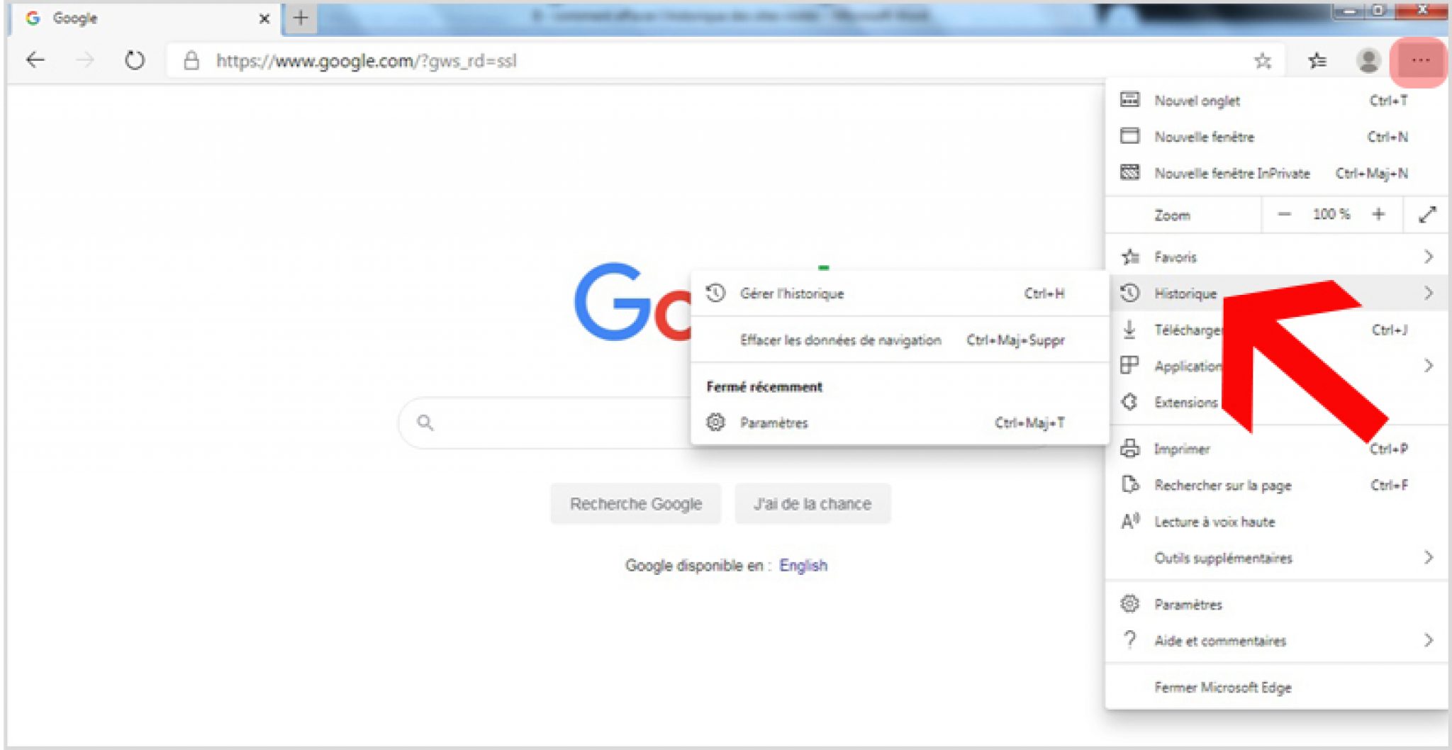 Comment effacer lhistorique des sites visités sur Google chrome