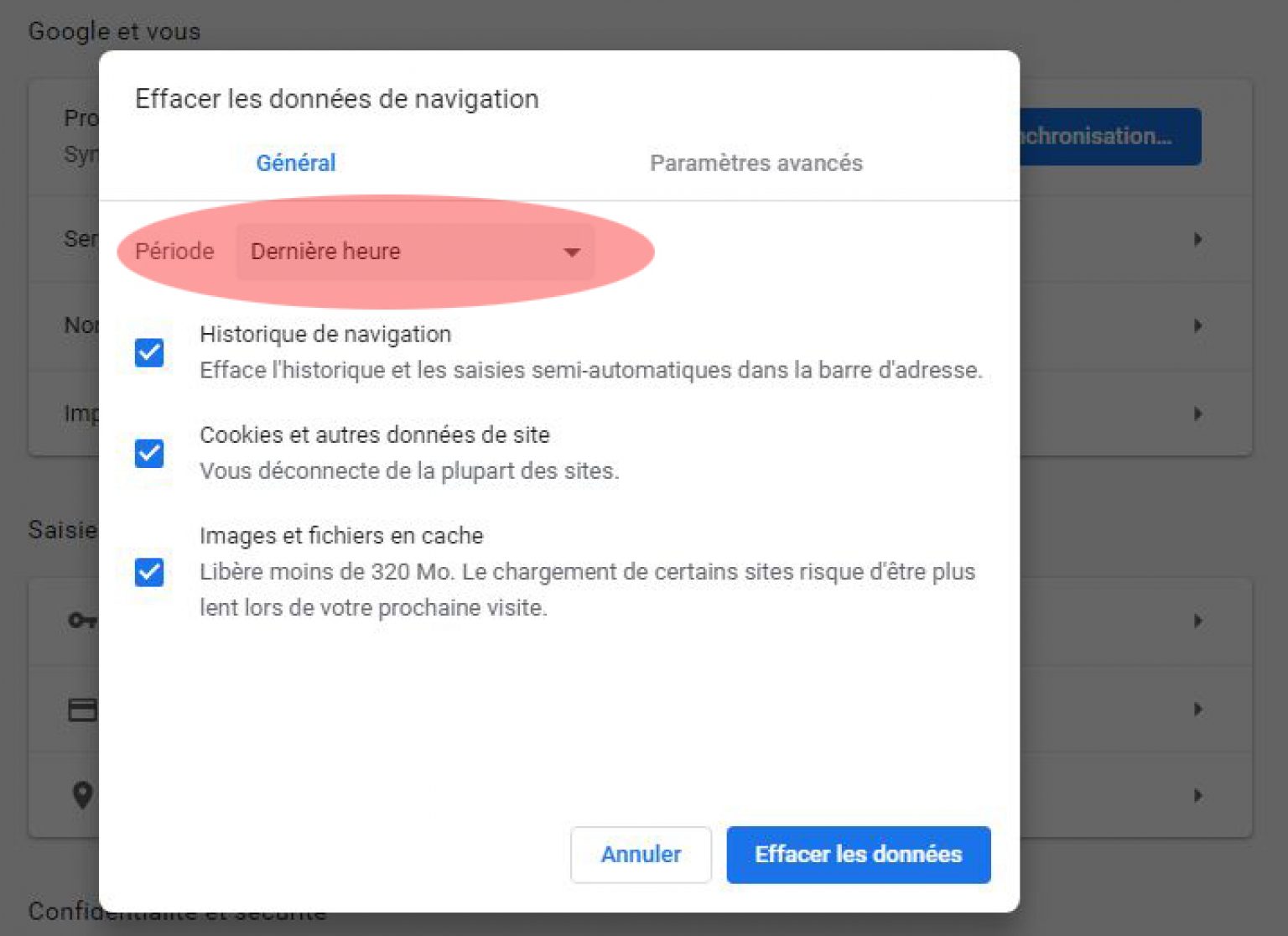 Comment effacer l’historique des sites visités sur Google chrome ...