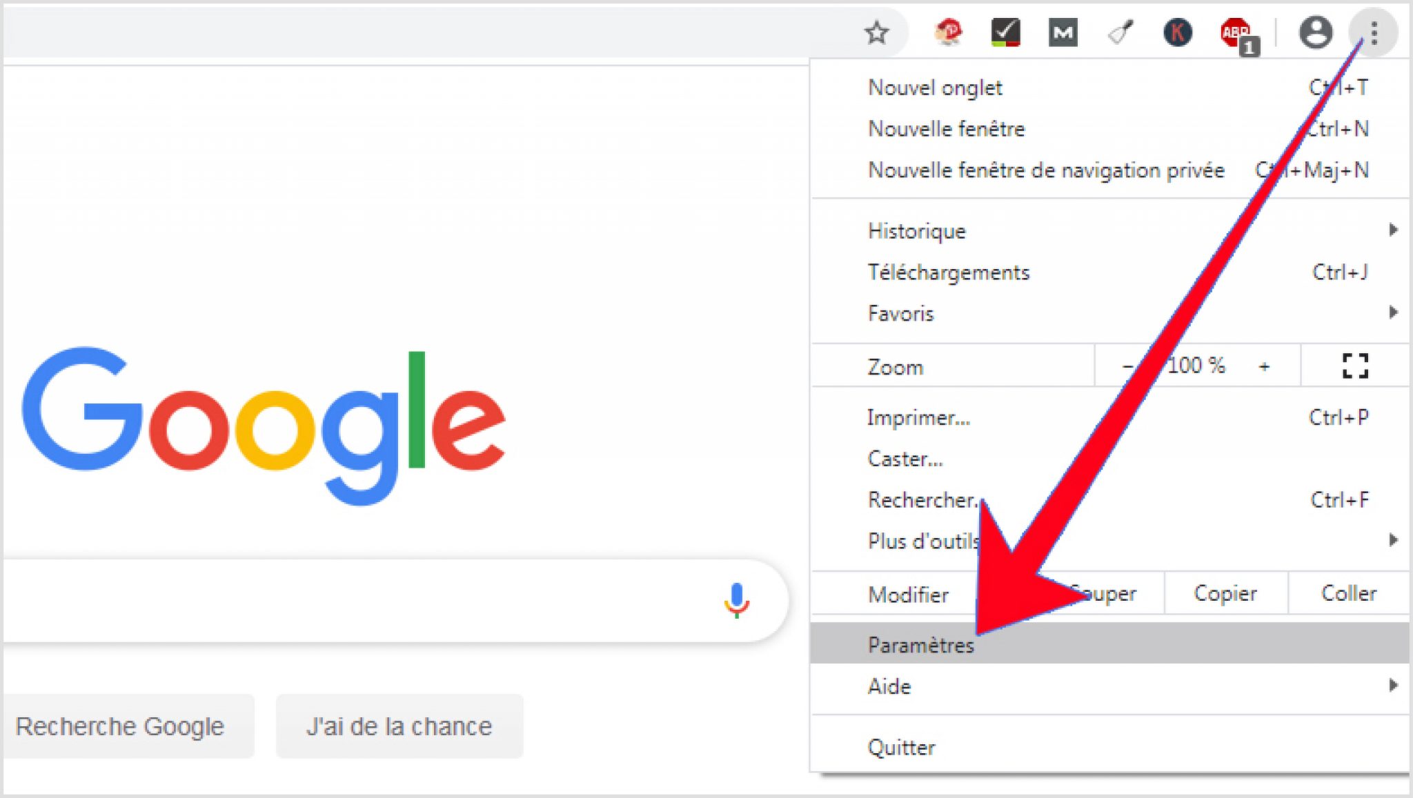 Comment activer la traduction automatique sur Google Chrome ? LBA