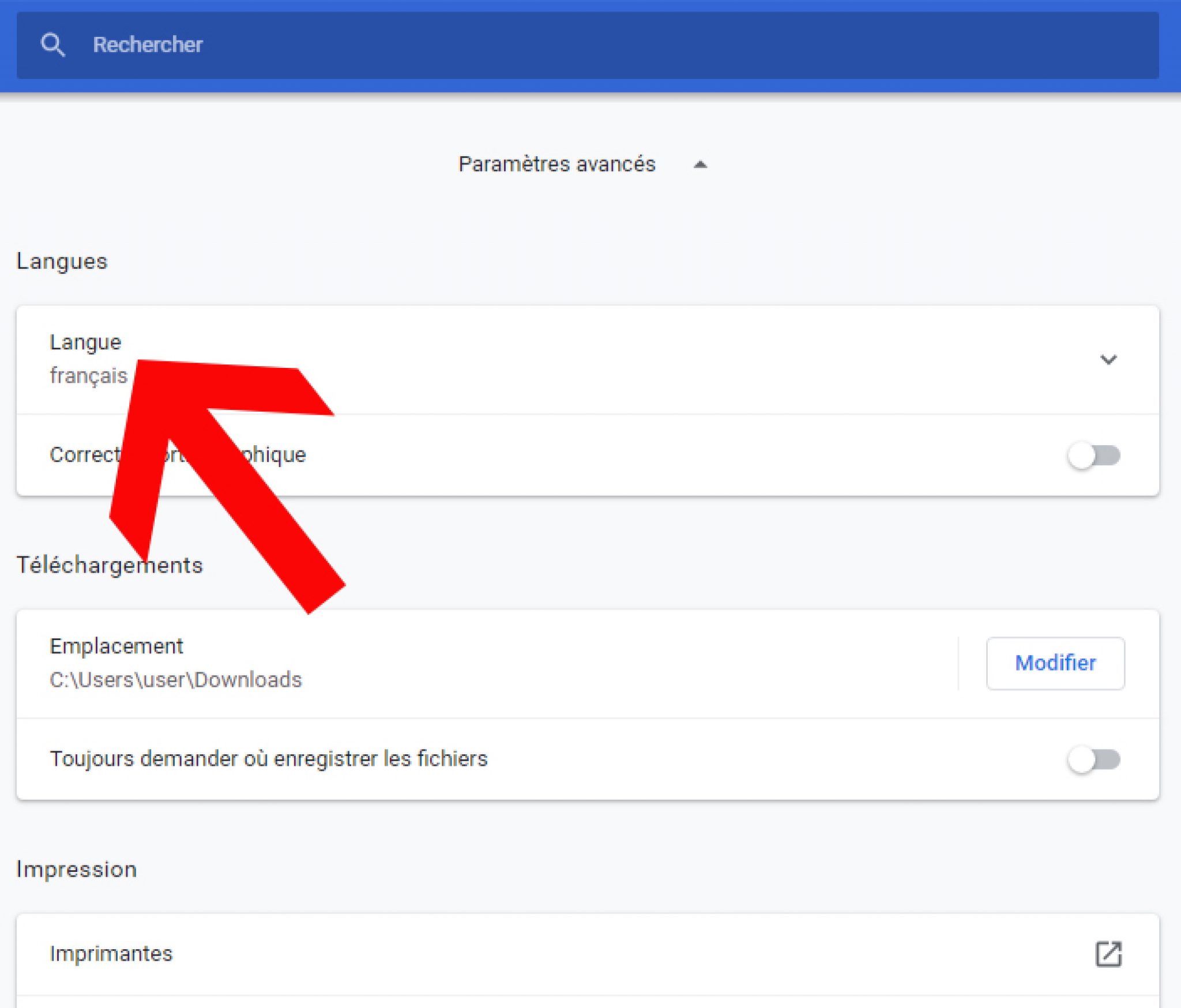 Comment activer la traduction automatique sur Google Chrome ? LBA