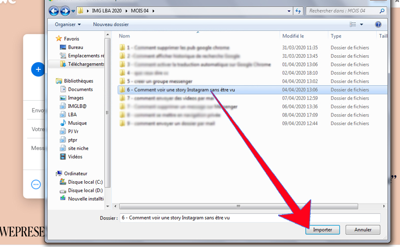 comment envoyer dossier par mail outlook